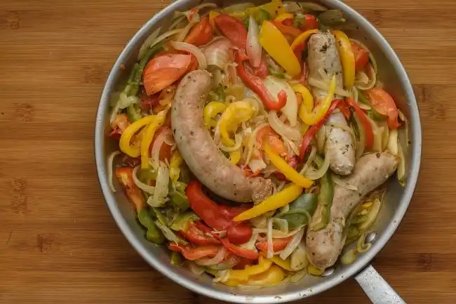 Sausage and peppers - SunCakeMom